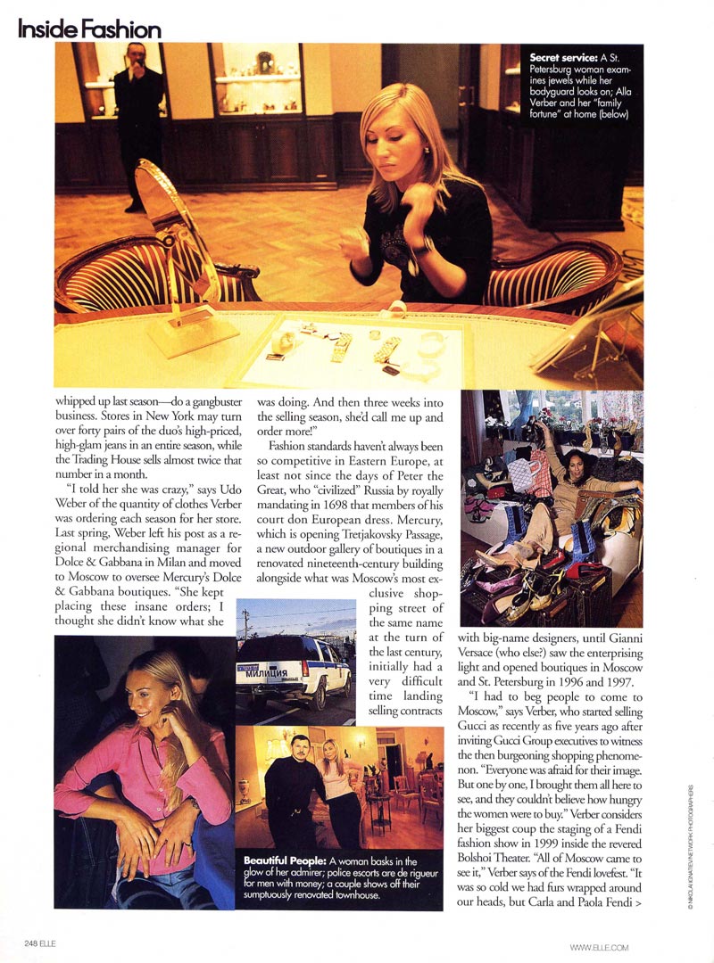 Elle, September, 2001